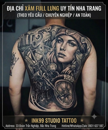 Địa Chỉ Xăm Full Lưng Uy Tín Nha Trang 